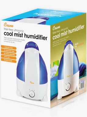 Crane Cool Mist Humidifier - Blue/White
